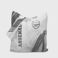 Сумка-шопер Arsenal - white gradient вертикально, цвет: 3D-принт