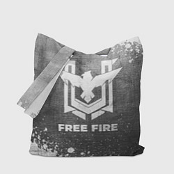 Сумка-шопер Free Fire - grey gradient, цвет: 3D-принт