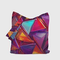 Сумка-шопер Разноцветные треугольники 2, цвет: 3D-принт