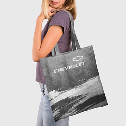 Сумка-шопер Chevrolet - grey gradient посередине, цвет: 3D-принт — фото 2