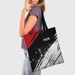 Сумка-шопер Mass Effect - Merry Christmas, цвет: 3D-принт — фото 2