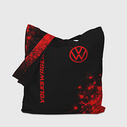 Сумка-шоппер Volkswagen - red gradient вертикально