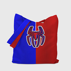 Сумка-шоппер Сине-красный паук - лого