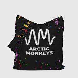 Сумка-шопер Arctic Monkeys конфети, цвет: 3D-принт