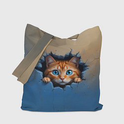Сумка-шоппер Выглядывающий котенок