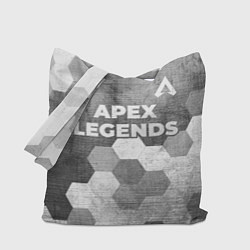 Сумка-шопер Apex Legends - grey gradient посередине, цвет: 3D-принт