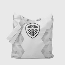 Сумка-шопер Leeds United white poly, цвет: 3D-принт