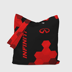 Сумка-шоппер Infiniti - red gradient вертикально