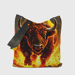 Сумка-шоппер Буйвол в огне
