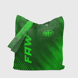 Сумка-шоппер FAW - green gradient вертикально