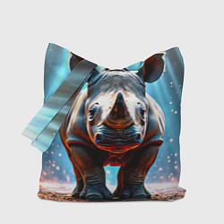 Сумка-шоппер Носорог в лучах