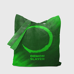 Сумка-шоппер Demon Slayer - green gradient