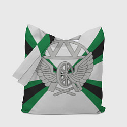 Сумка-шопер Железнодорожные войска, цвет: 3D-принт