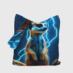 Сумка-шоппер Сурикат в разрядах молний