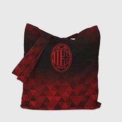 Сумка-шопер AC Milan red poly, цвет: 3D-принт