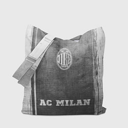 Сумка-шопер AC Milan - grey gradient по-центру, цвет: 3D-принт