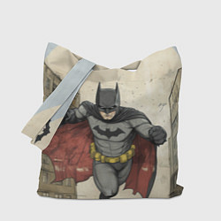Сумка-шоппер Бэтмен летит между домами