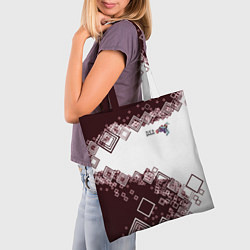 Сумка-шопер Снуоборд, цвет: 3D-принт — фото 2
