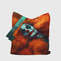 Сумка-шопер Джокер и оранжевый дым, цвет: 3D-принт