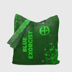 Сумка-шоппер Blue Exorcist - green gradient вертикально