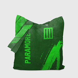 Сумка-шоппер Paramore - green gradient вертикально