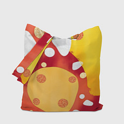 Сумка-шопер Теплая африканская абстракция, цвет: 3D-принт