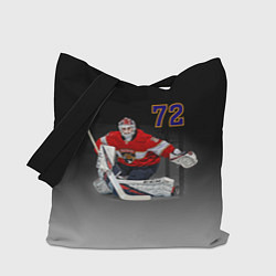 Сумка-шопер Sergey Bobrovsky is goalkeeper of the Florida Pant, цвет: 3D-принт