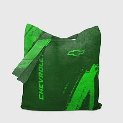 Сумка-шоппер Chevrolet - green gradient вертикально