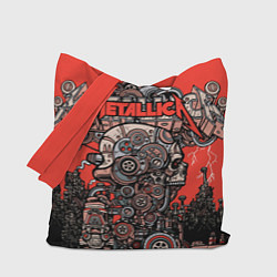 Сумка-шопер Metallica - iron skeleton, цвет: 3D-принт