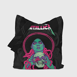 Сумка-шоппер Metallica - witch with the skull