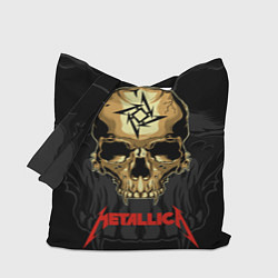 Сумка-шопер Metallica - skull with fangs, цвет: 3D-принт
