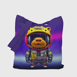 Сумка-шопер Baby capybara - cyberpunk, цвет: 3D-принт