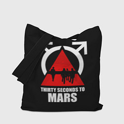 Сумка-шопер 30 Seconds to Mars - poster, цвет: 3D-принт