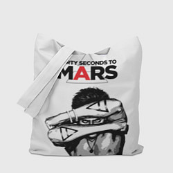 Сумка-шопер 30 Seconds to Mars - poster, цвет: 3D-принт
