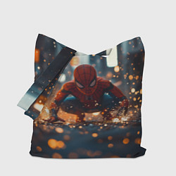Сумка-шоппер Человек паук и золотая пыльца