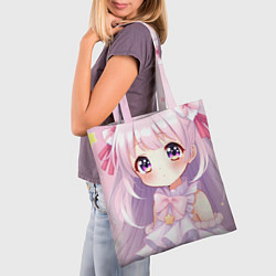 Сумка-шопер Милые аниме, цвет: 3D-принт — фото 2