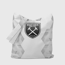 Сумка-шоппер West Ham white poly