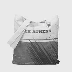 Сумка-шопер AEK Athens - white gradient посередине, цвет: 3D-принт