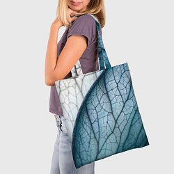Сумка-шопер Листья с прожилками, цвет: 3D-принт — фото 2