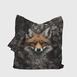 Сумка-шопер Внимательный лис, цвет: 3D-принт