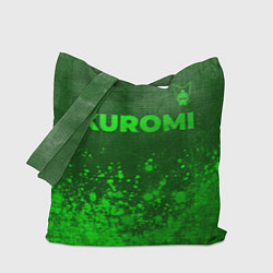 Сумка-шоппер Kuromi - green gradient посередине