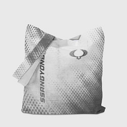 Сумка-шоппер SsangYong - white gradient вертикально