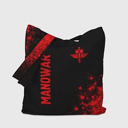 Сумка-шоппер Manowar - red gradient вертикально