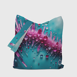 Сумка-шопер Розовые кристаллы, цвет: 3D-принт