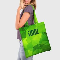 Сумка-шопер Gidle green poly, цвет: 3D-принт — фото 2