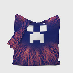 Сумка-шопер Minecraft red energy, цвет: 3D-принт