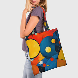 Сумка-шопер Динамичный красочный паттерн, цвет: 3D-принт — фото 2