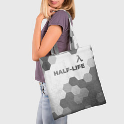 Сумка-шопер Half-Life - white gradient посередине, цвет: 3D-принт — фото 2