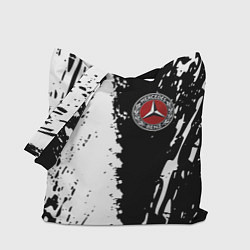 Сумка-шопер Mercedes краски текстура, цвет: 3D-принт