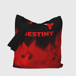 Сумка-шопер Destiny - red gradient посередине, цвет: 3D-принт